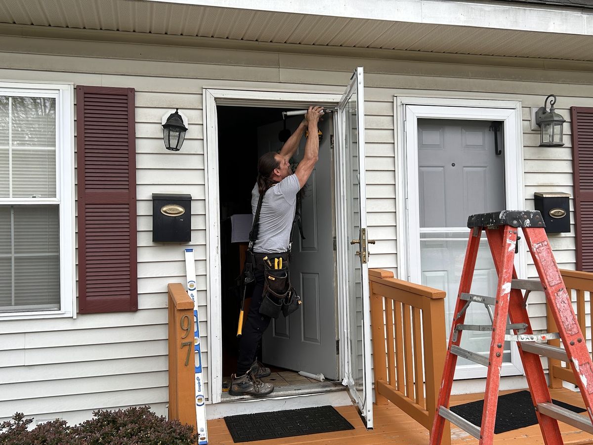 Entry door installation